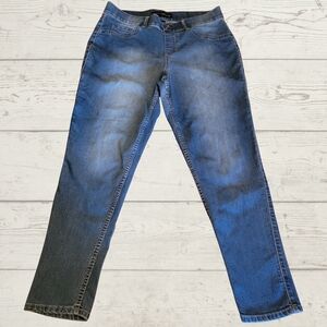 Lane Bryant Venezia Classic Pull On Blue Jeans Sz 16